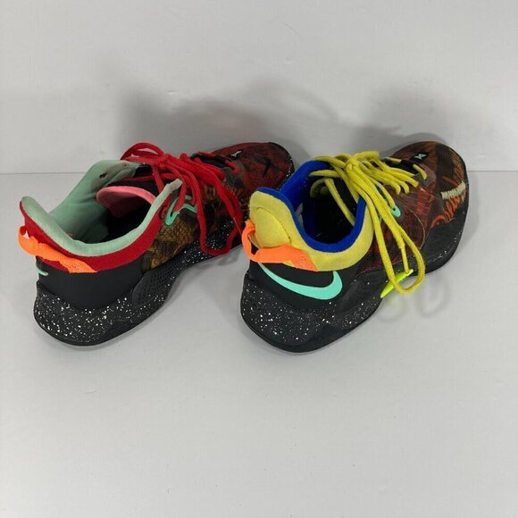 Nike PG 5 'Mismatched Drew League Multi-Color' CW3143-006 Mens Size 7 - Picture 6 of 16